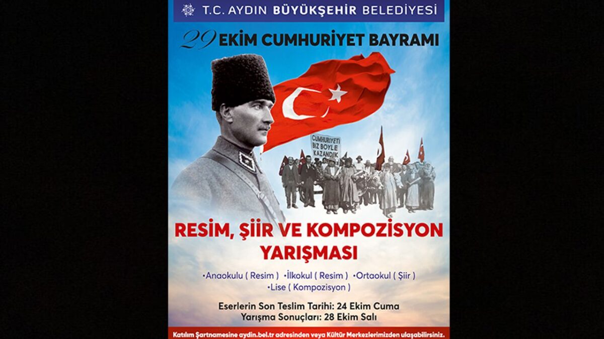 Başkan Çerçioğlu’ndan 29 Ekim temalı ödüllü resim, şiir ve kompozisyon yarışması