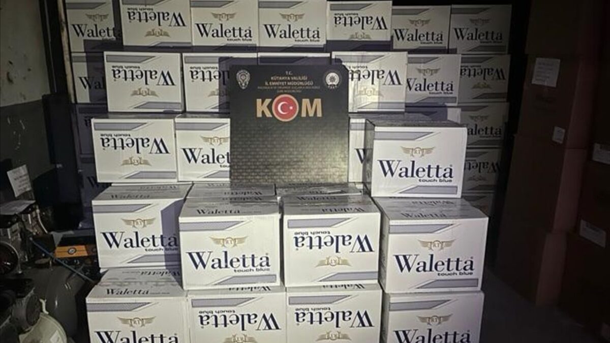 Kütahya’da 5 milyon makaron ele geçirildi Kütahya’da 5 milyon makaron ele geçirildi