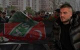Kazada ölen taraftar, Karşıyaka bayrağı ile uğurlandı